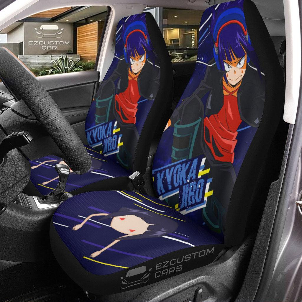 My Hero Academia Earphone Jack Seat Belt Covers Custom Kyoka Jiro Anime Car Accessories