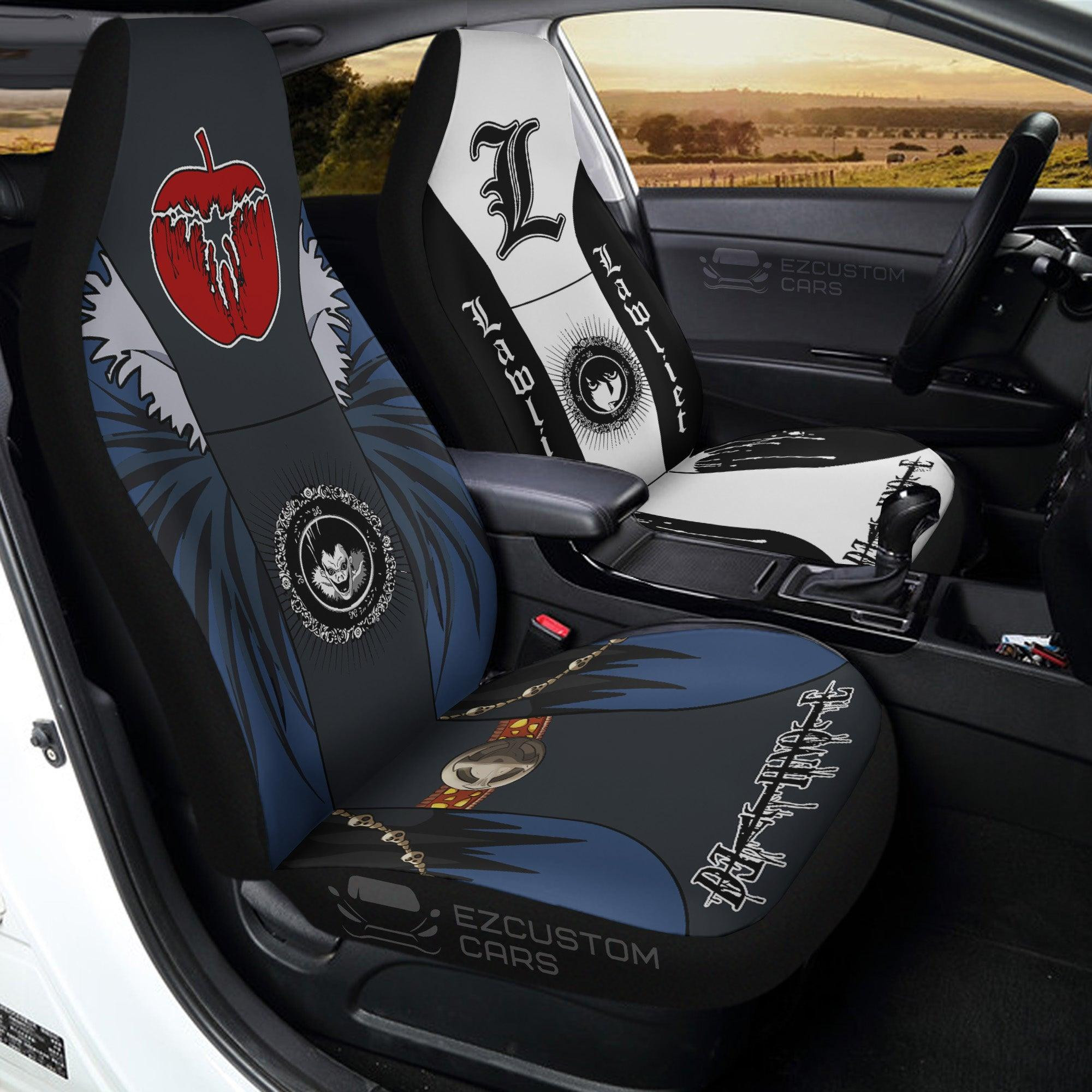 L Lawliet x Ryuk Custom Car Seat Covers Death Note Anime Car Accessories