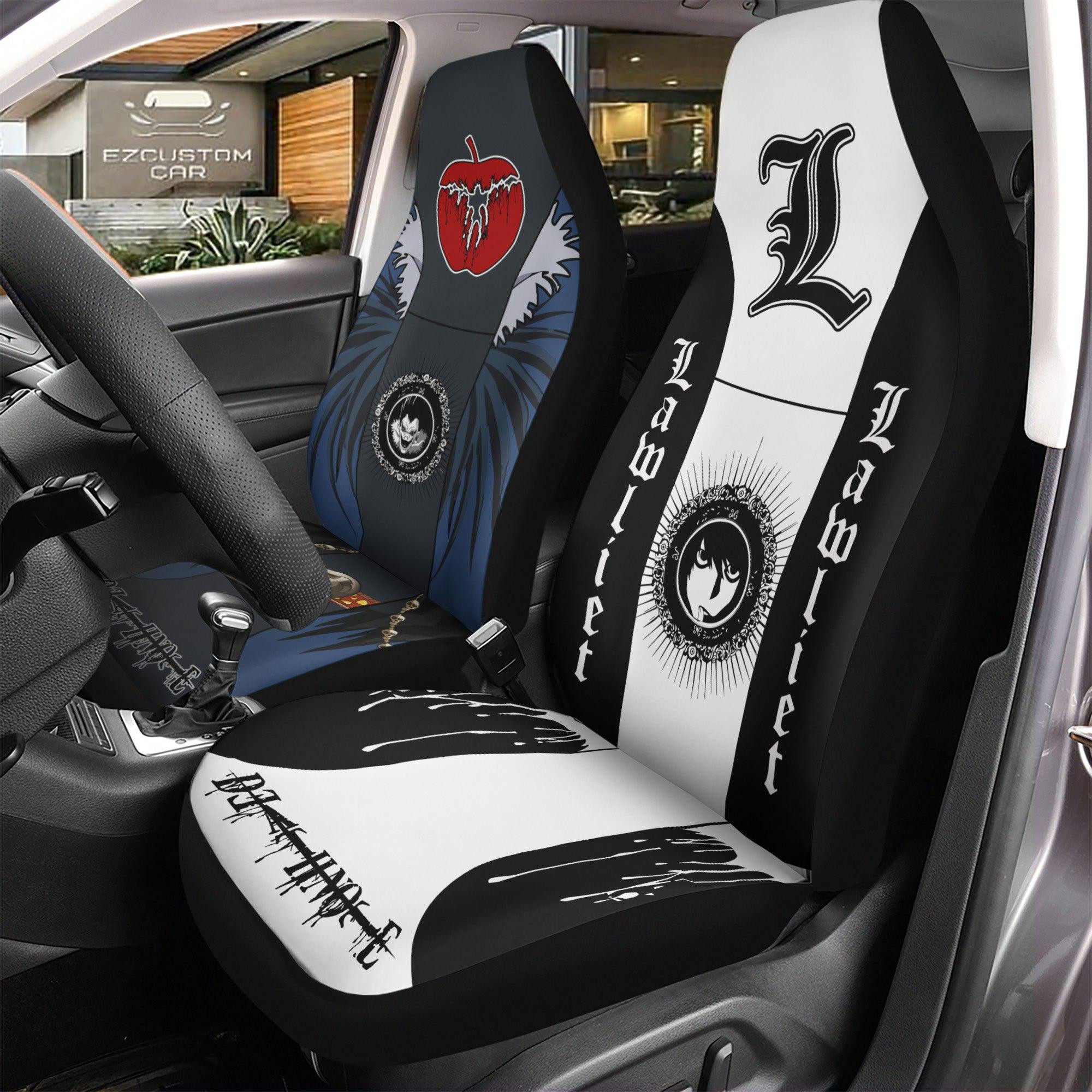 L Lawliet x Ryuk Custom Car Seat Covers Death Note Anime Car Accessories L Lawliet x Ryuk Custom Car Seat Covers Death Note Anime Car Accessories