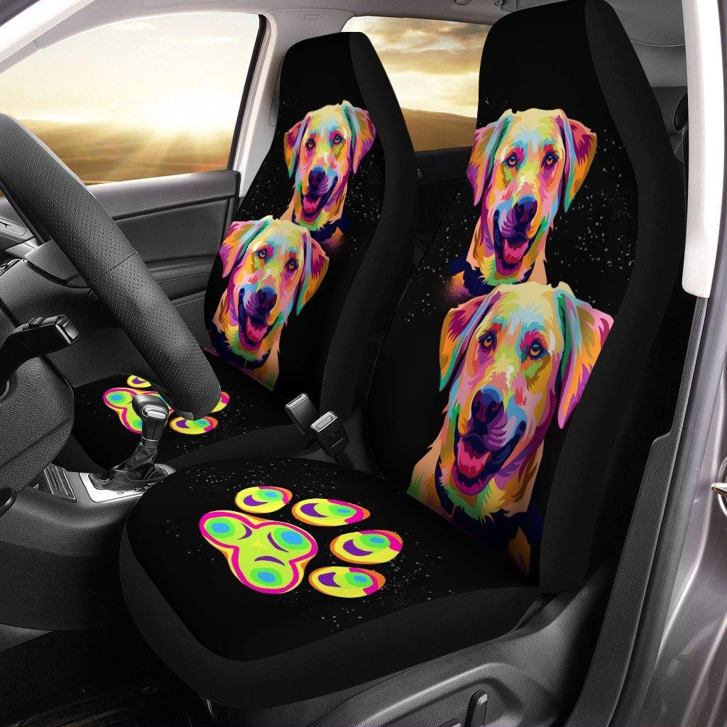 Beagle Abstract Custom Car Seat Covers