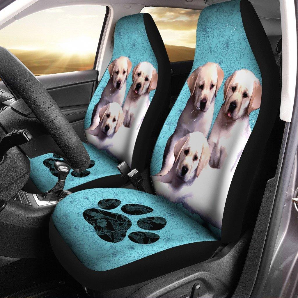 Labrador Retriever Puppies Dog Custom Car Seat Covers
