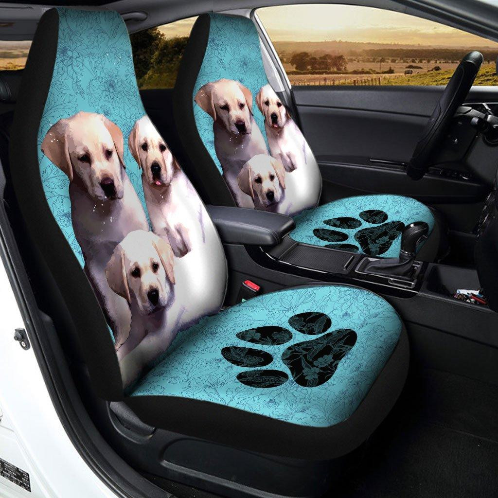 Labrador Retriever Puppies Dog Custom Car Seat Covers