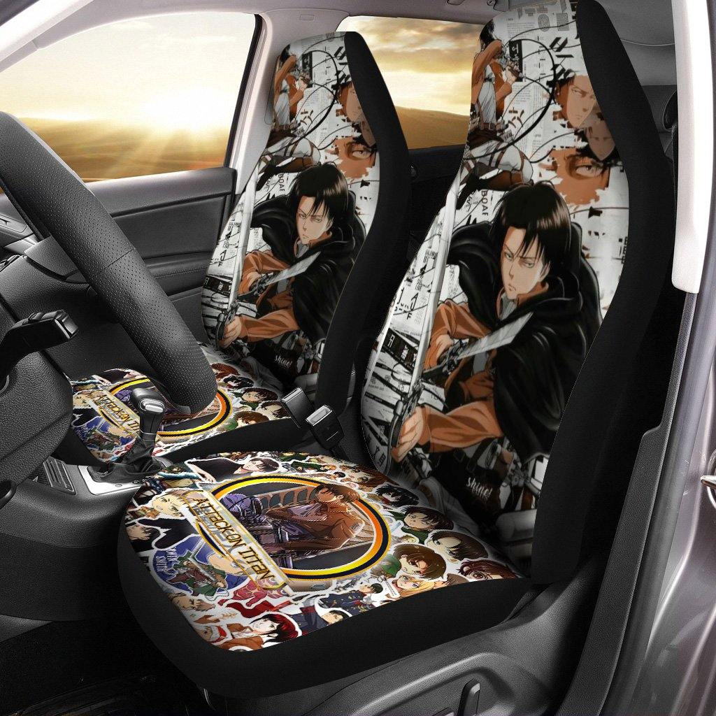 Levi Ackerman Attack On Titan Car Seat Covers Fan Gift