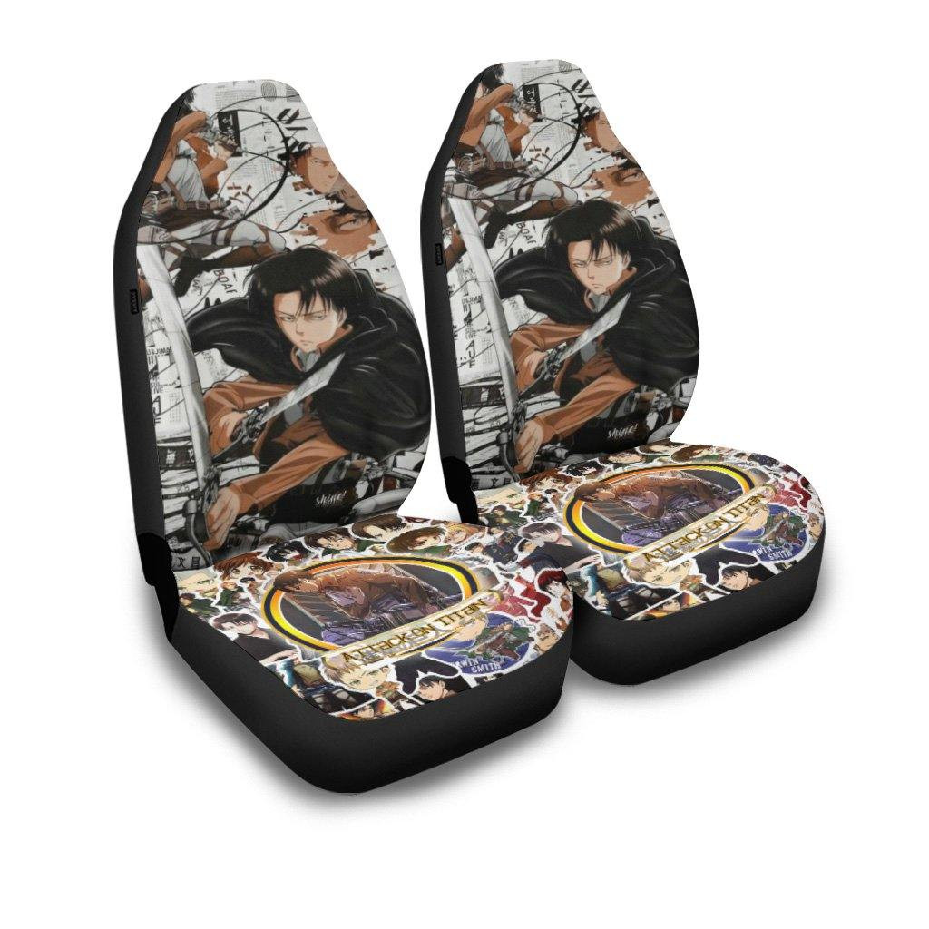 Levi Attack On Titan Car Seat Covers Fan Gift