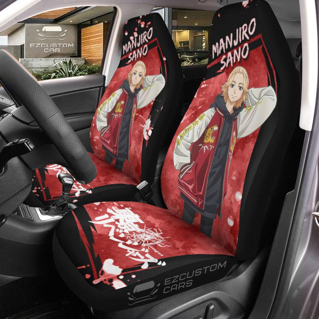 Manjiro Sano Car Seat Covers Custom for Tokyo Revengers Anime Car Decor