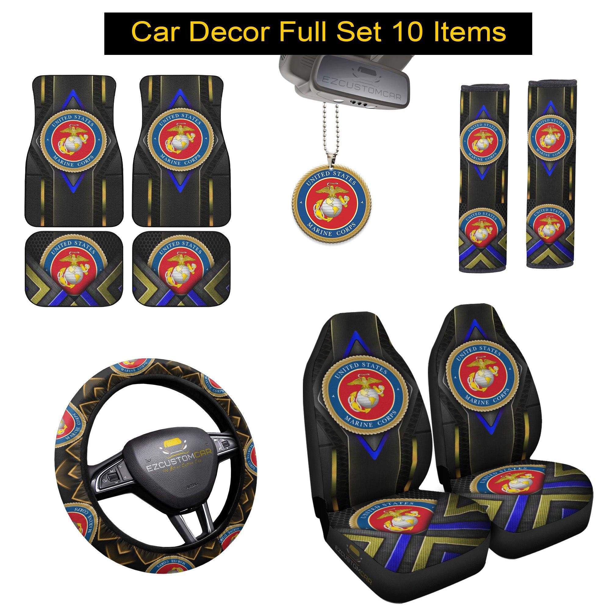 Marine Corps Car Mats x Seat Covers