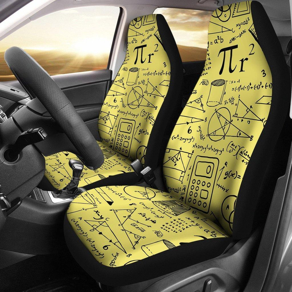 Math Pattern Custom Car Seat Covers Math Pattern Custom Car Seat Covers