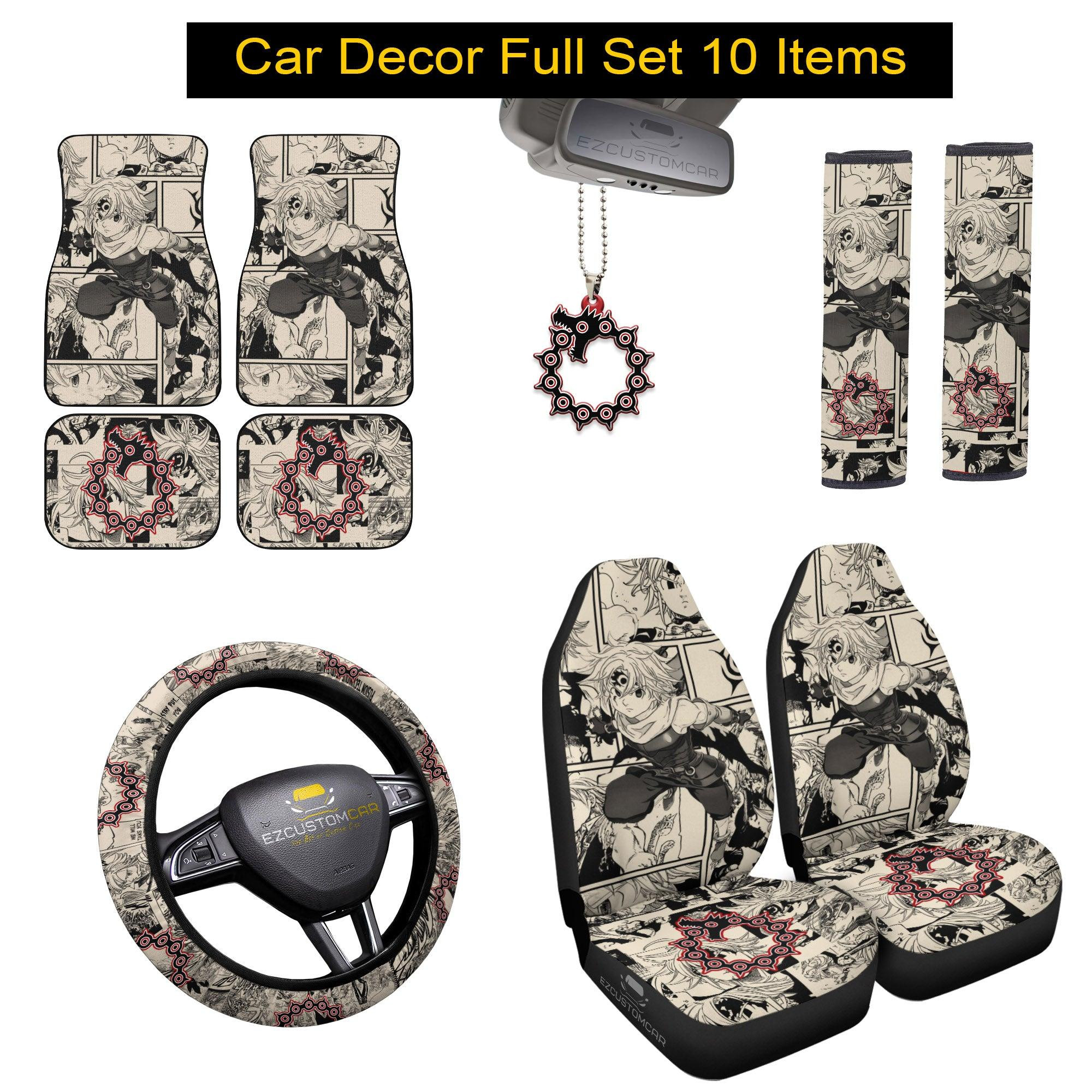 Meliodas Car Mats x Seat Covers Set