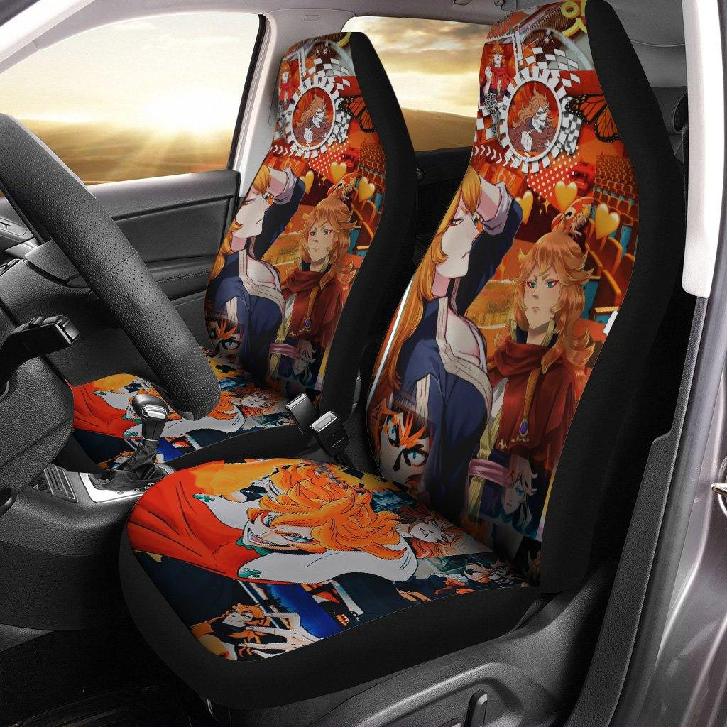 Minosa Black Clover Car Seat Covers