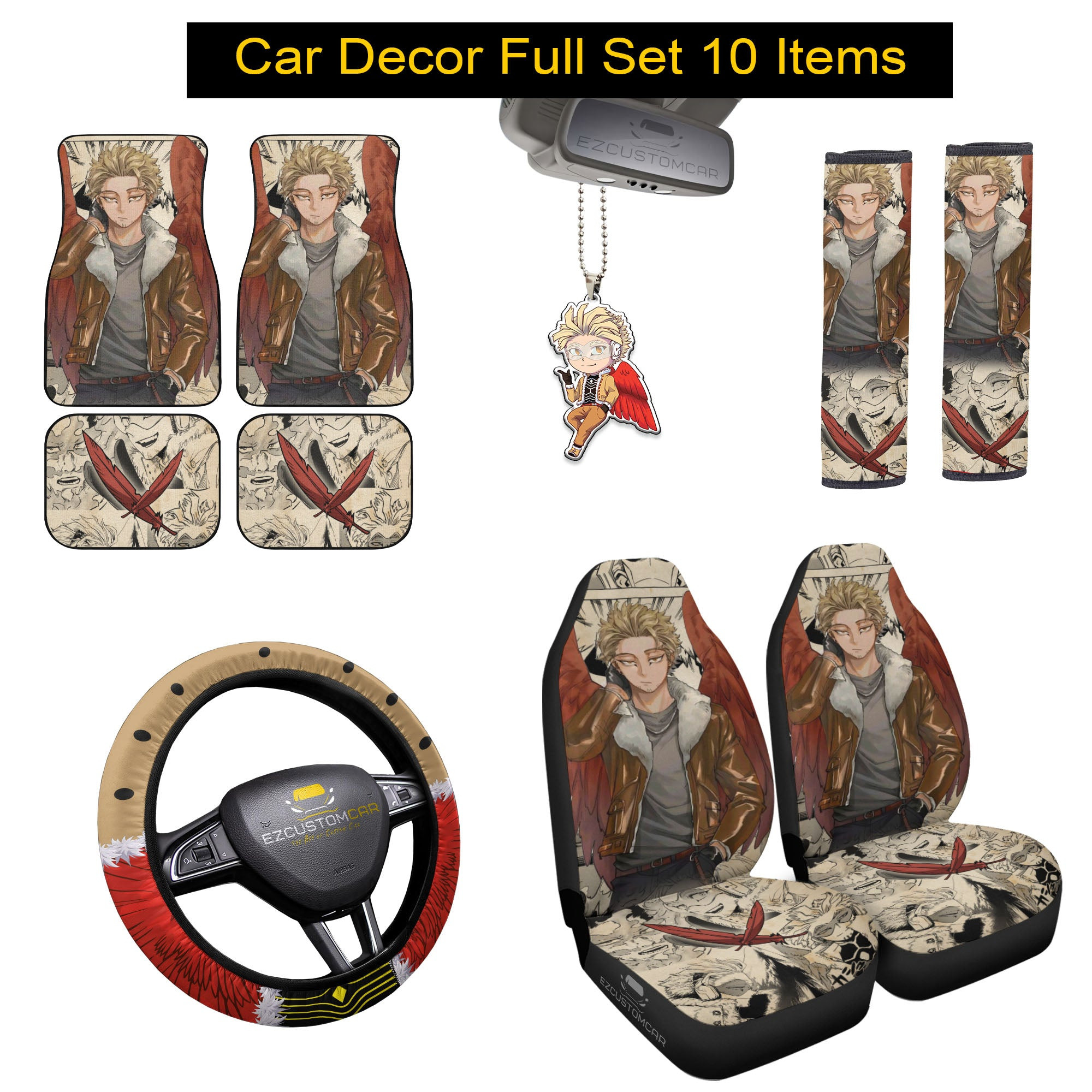 MHA Keigo Takami (Hawks) Combo Car Bundle Pack Accessories