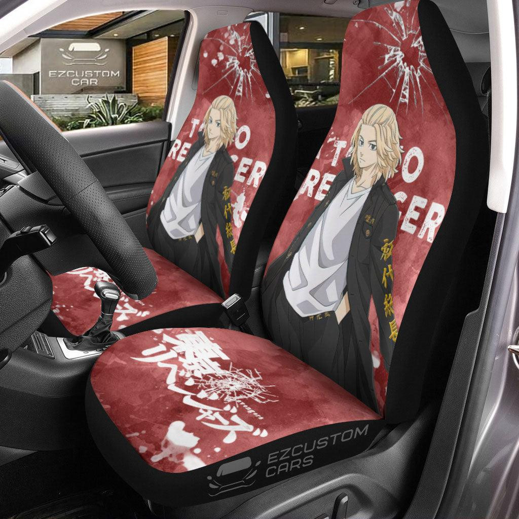 Mikey Car Seat Covers Custom Anime Tokyo Revengers Car Accessories