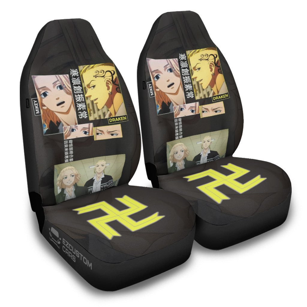 Mikey & Draken Tokyo Revengers Anime Car Seat Covers