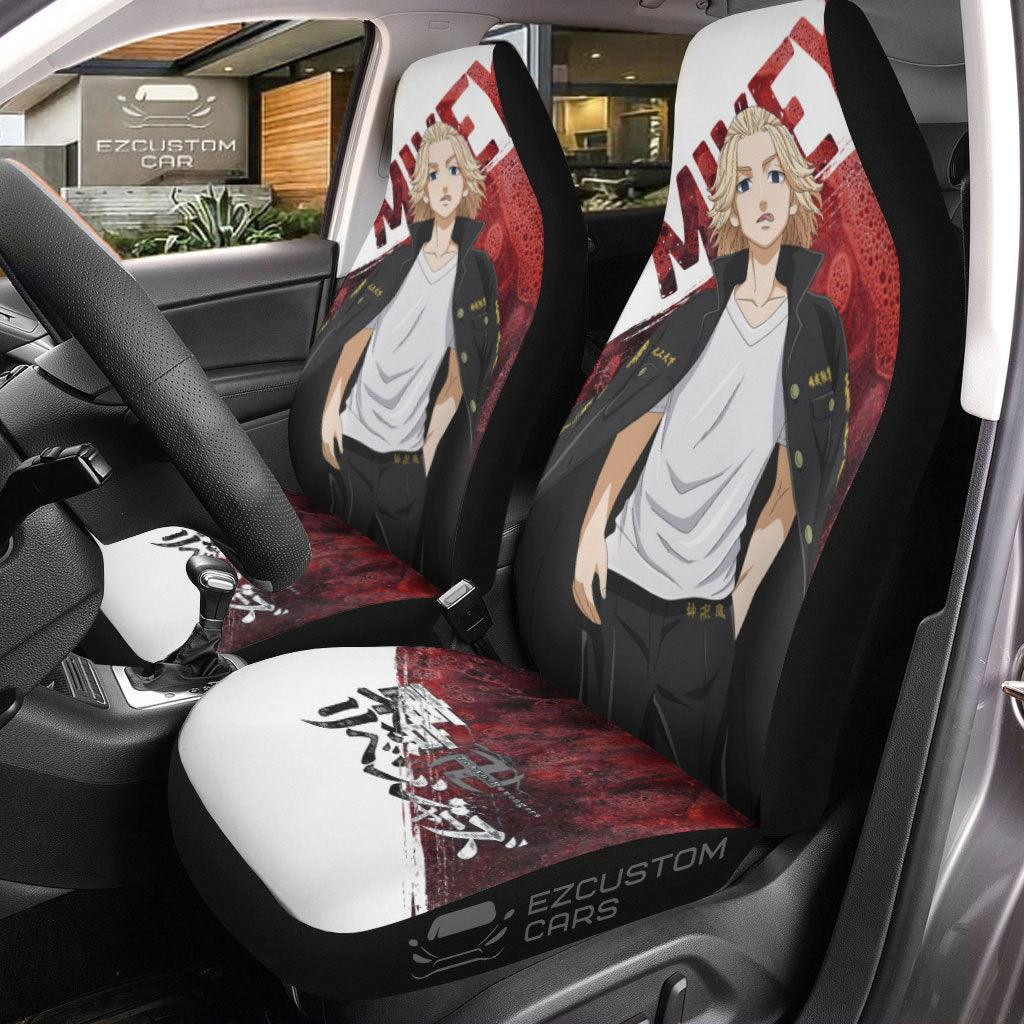 Mikey Car Seat Covers Custom Anime Tokyo Revengers Car Accessories