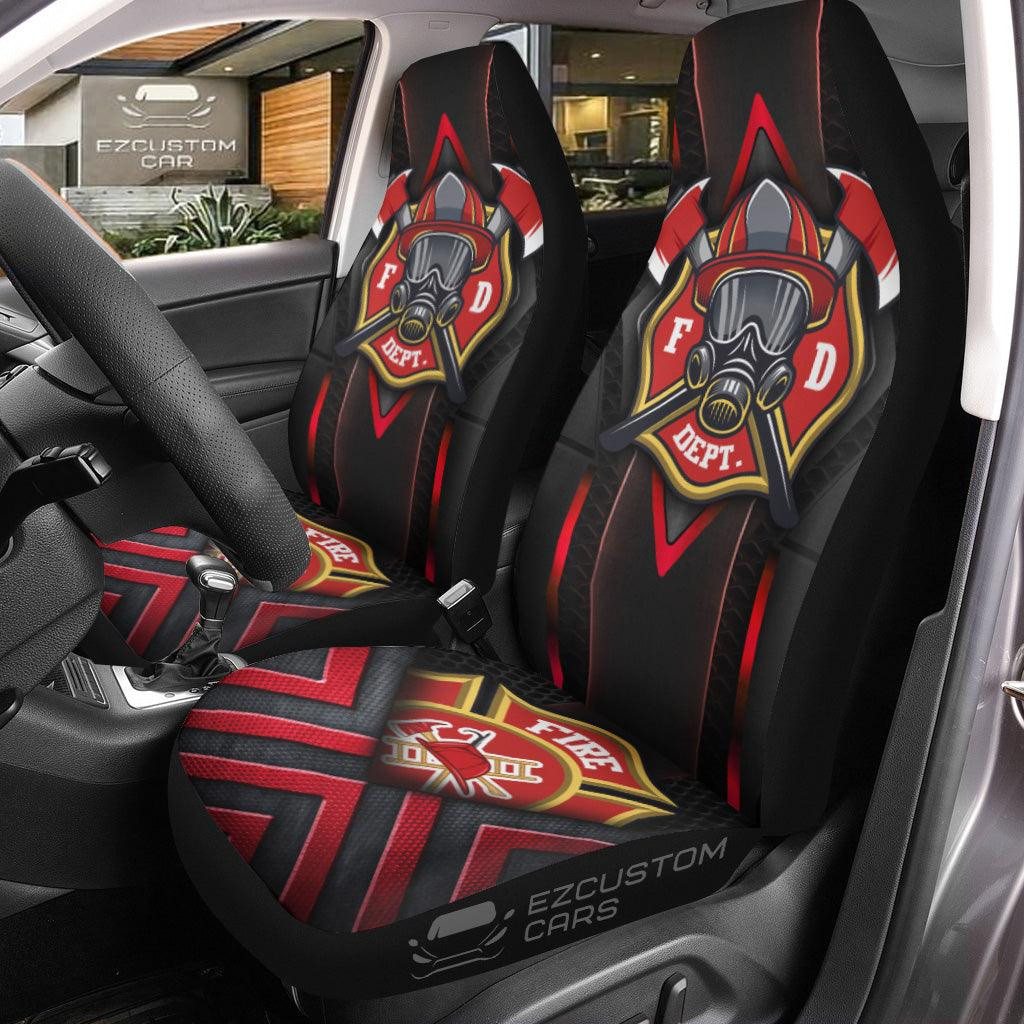 Military Car Seat Covers US Firefighter