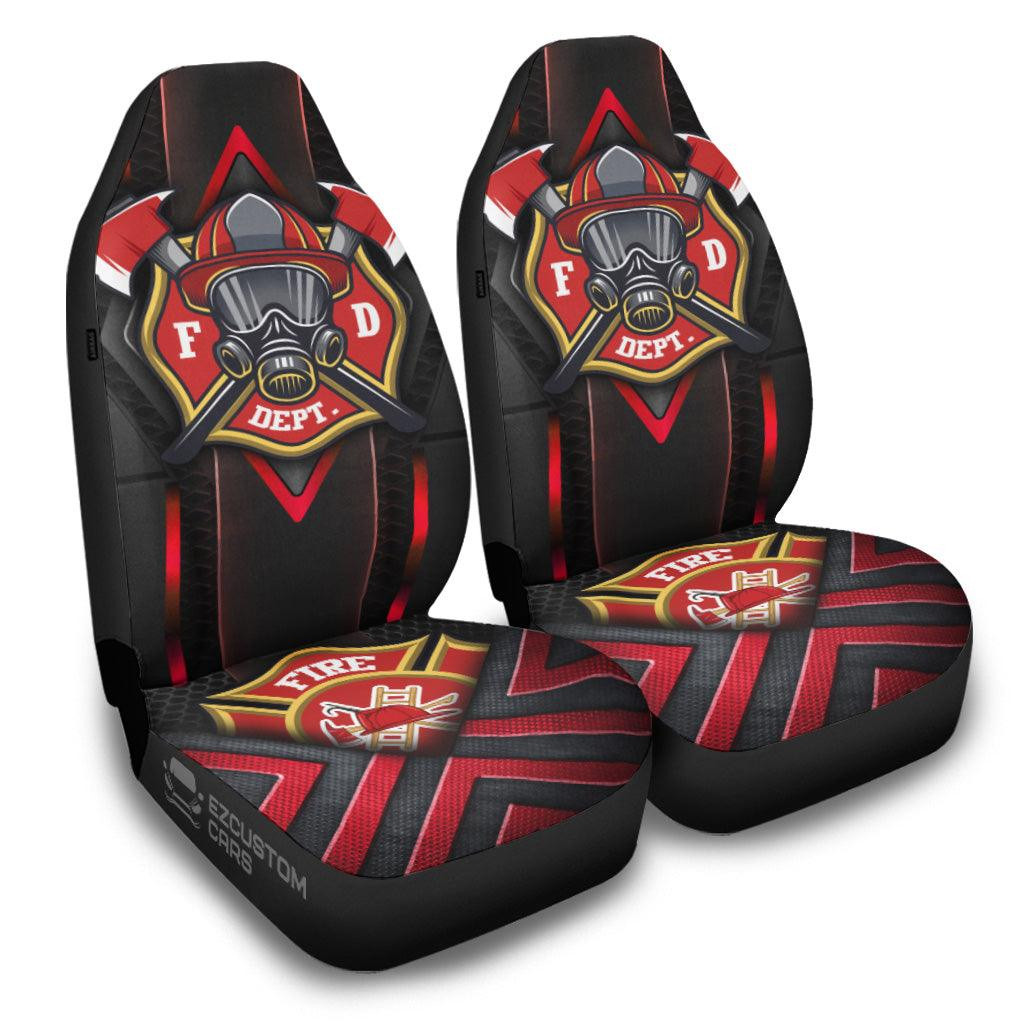 Military Car Seat Covers US Firefighter