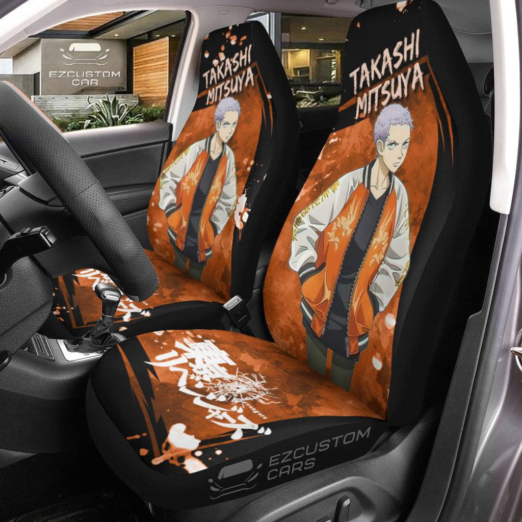 Mitsuya Car Seat Covers Custom Anime Tokyo Revengers Car Accessories Mitsuya Car Seat Covers Custom Anime Tokyo Revengers Car Accessories