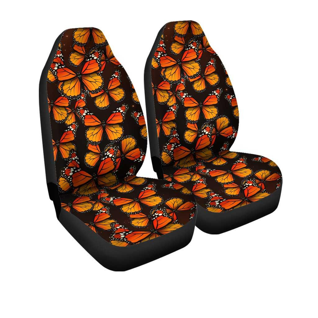 Monarch butterfly Pattern Car Seat Covers Custom