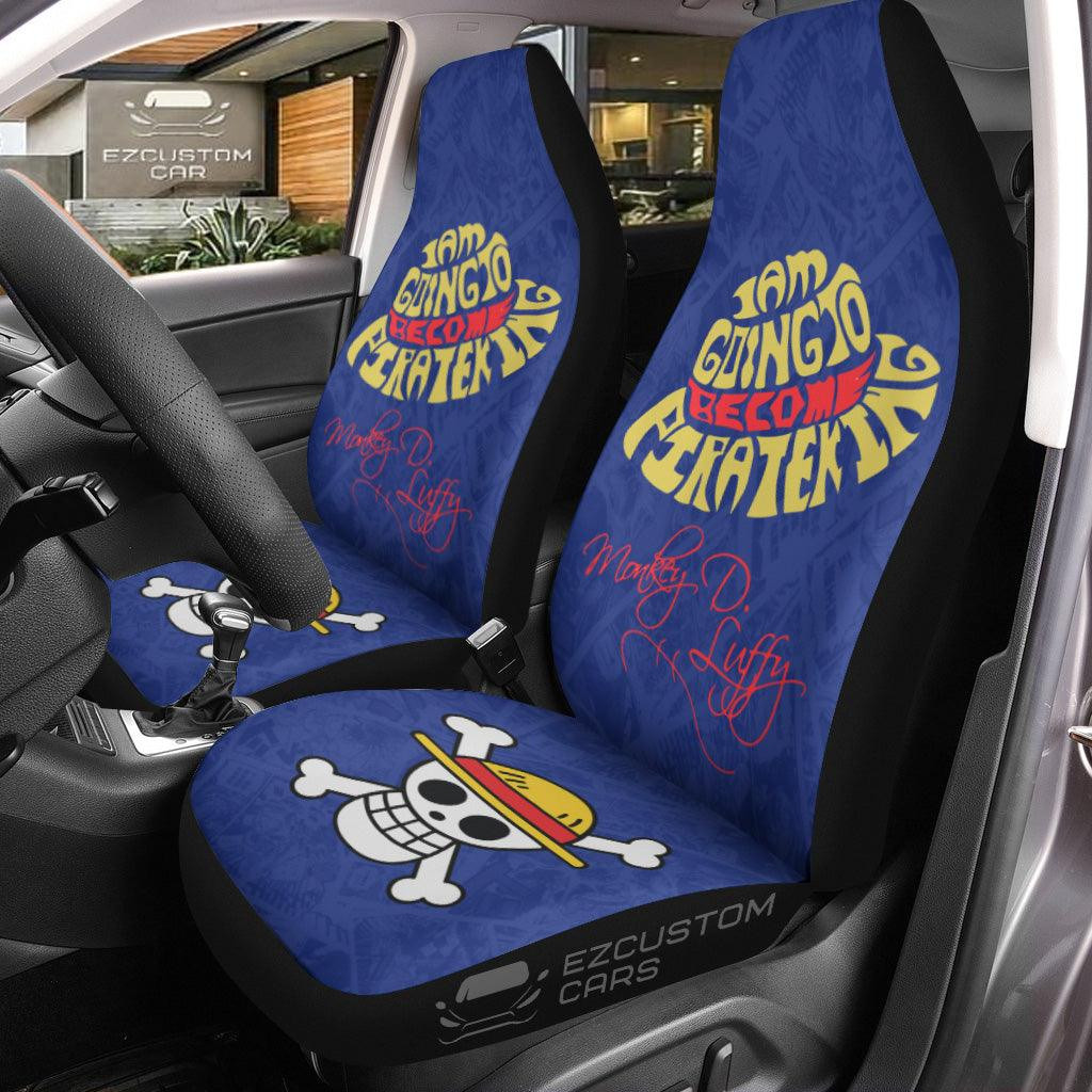 Monkey D Luffy Car Seat Covers Custom for One Piece Anime Car Decor