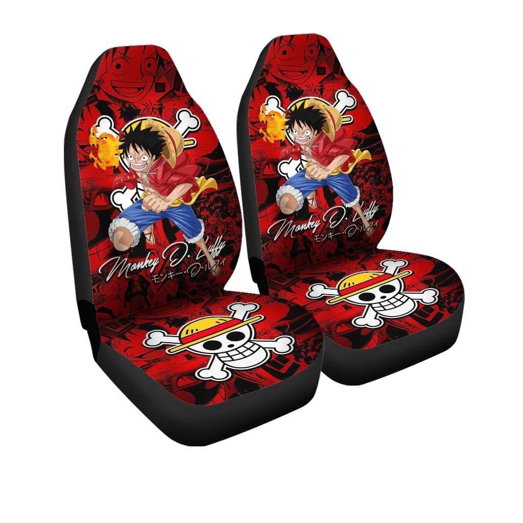 One Piece Car Accessories Anime Car Seat Covers Monkey D. Luffy