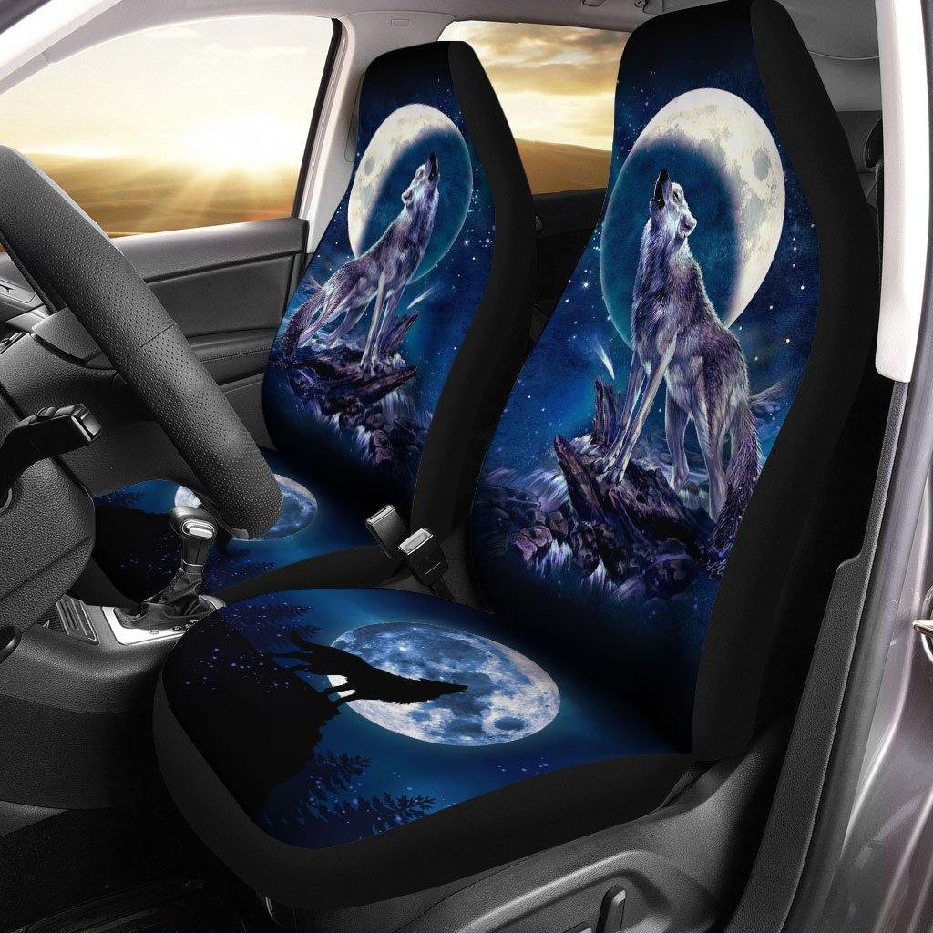 Moonlight Wolf Car Seat Covers