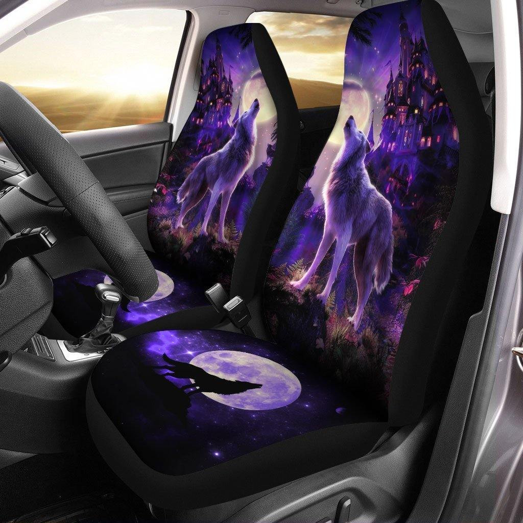Moonlight Wolf Car Seat Covers