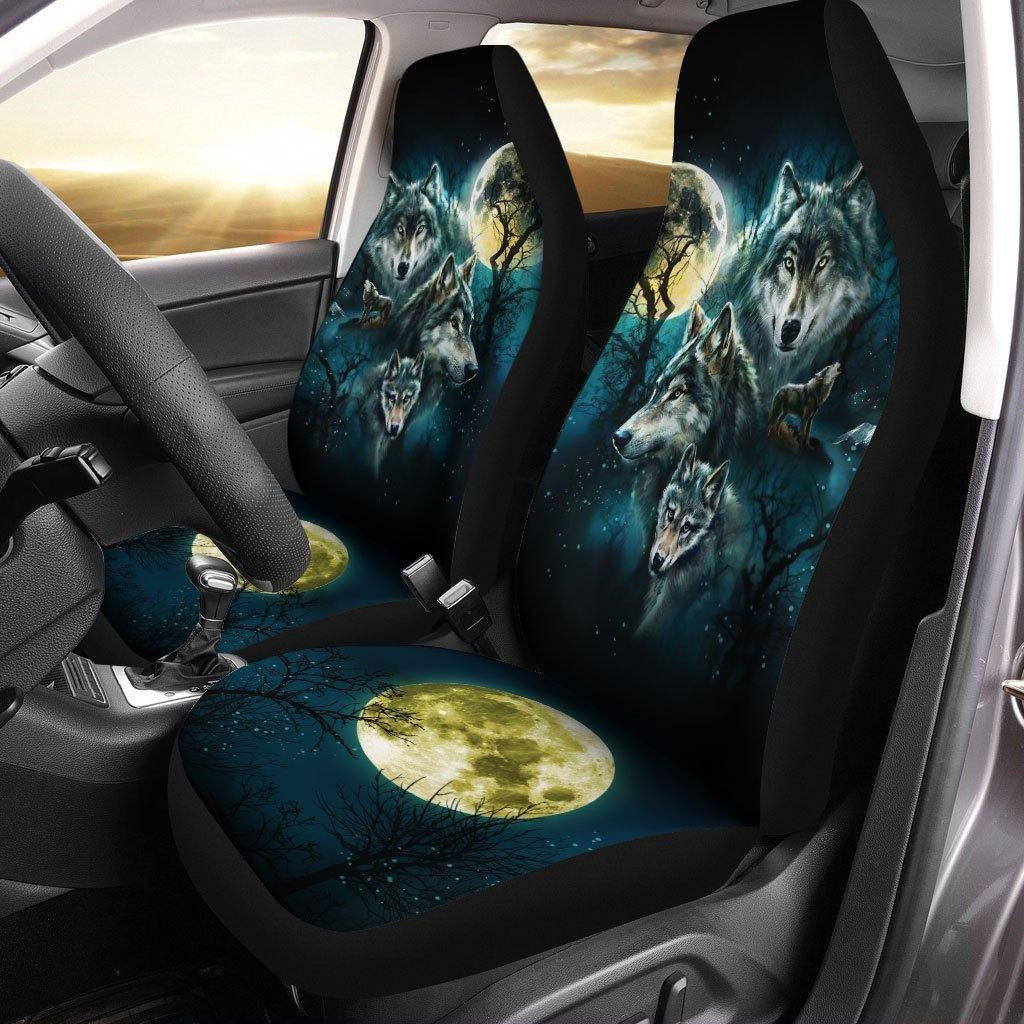 Moonlight Wolf Car Seat Covers For Wolf Lover