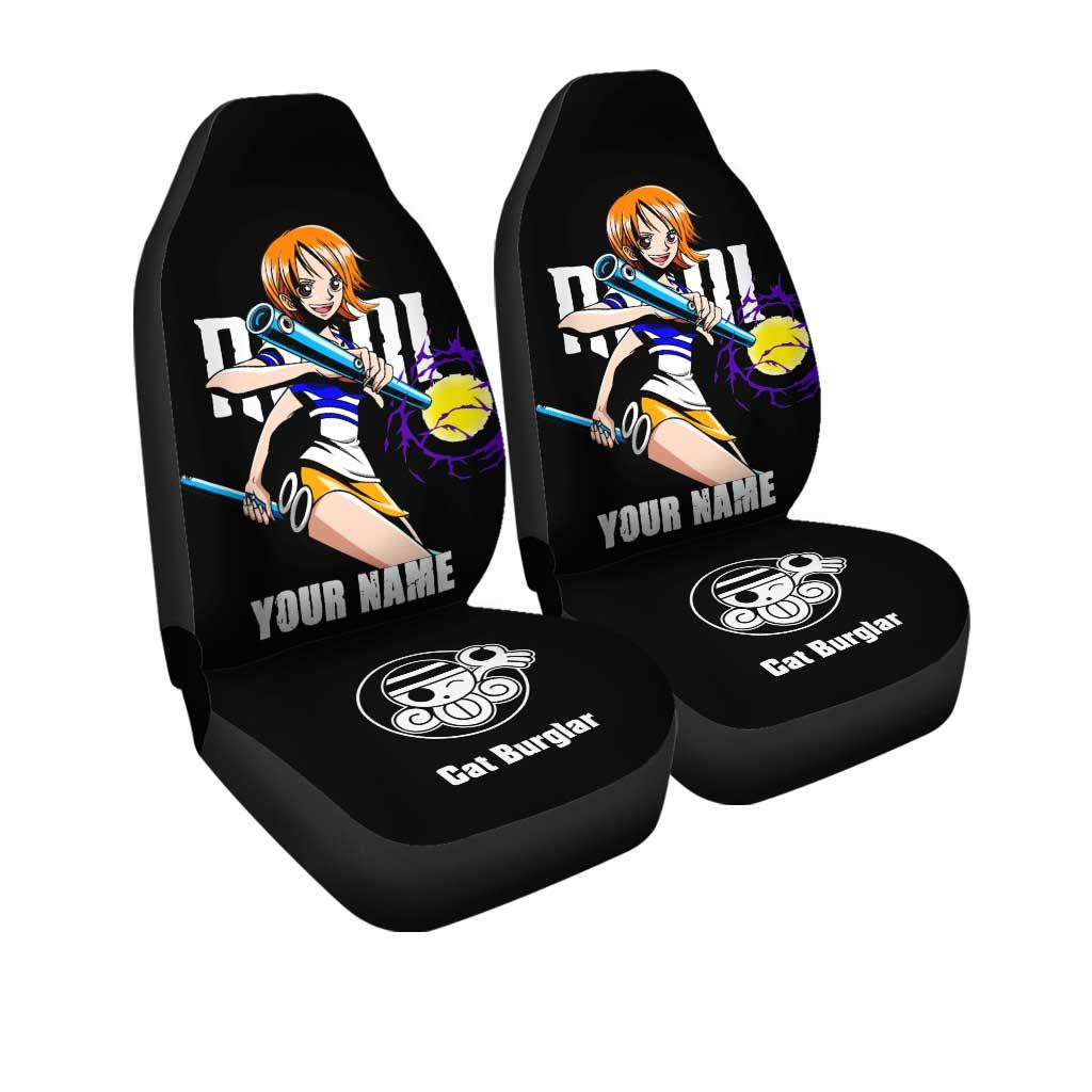 Nami Personalized Car Seat Covers Custom One Piece Anime