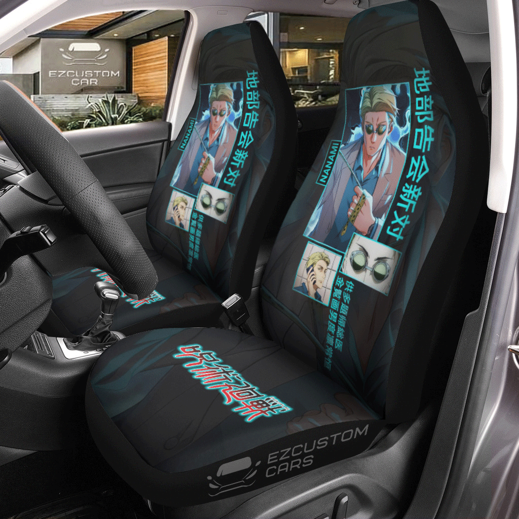 Nanami Custom Jujutsu Kaisen Anime Car Seat Covers Car Accessories