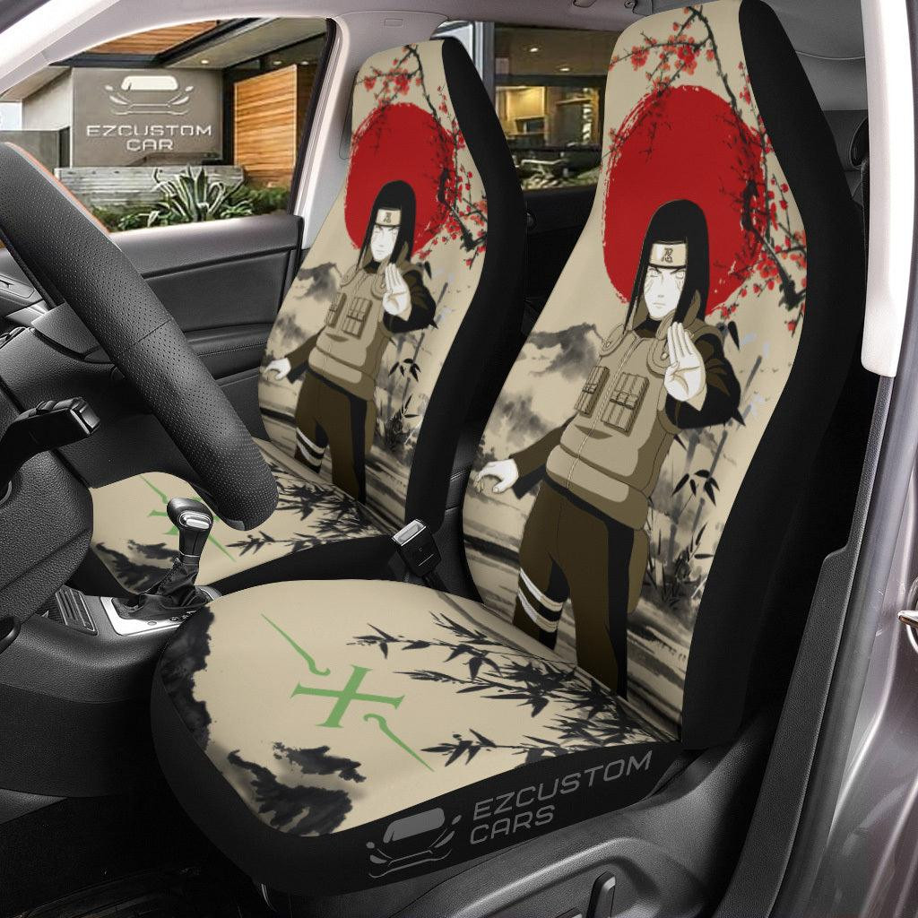 Neji Hyuga Naruto Anime Seat Belt Covers Mix Antique Artwork
