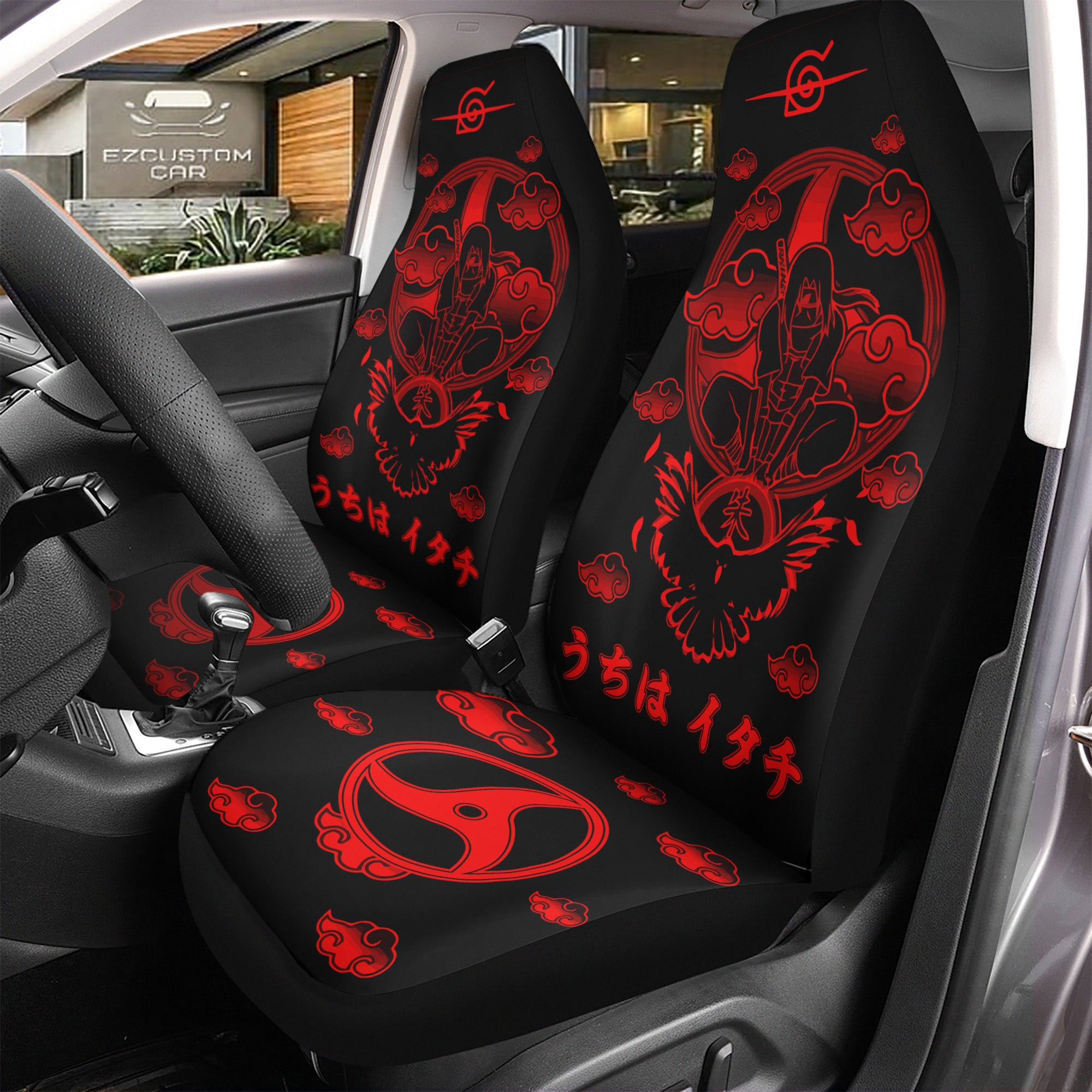 Naruto Itachi Car Seat Covers – Personalized Anime Car Decor Gift