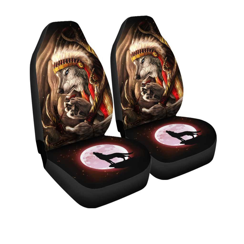 Native American Wolf Custom Car Seat Covers