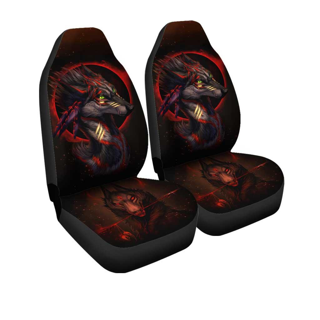 Native American Wolf Dreamcatcher Art Car Seat Covers