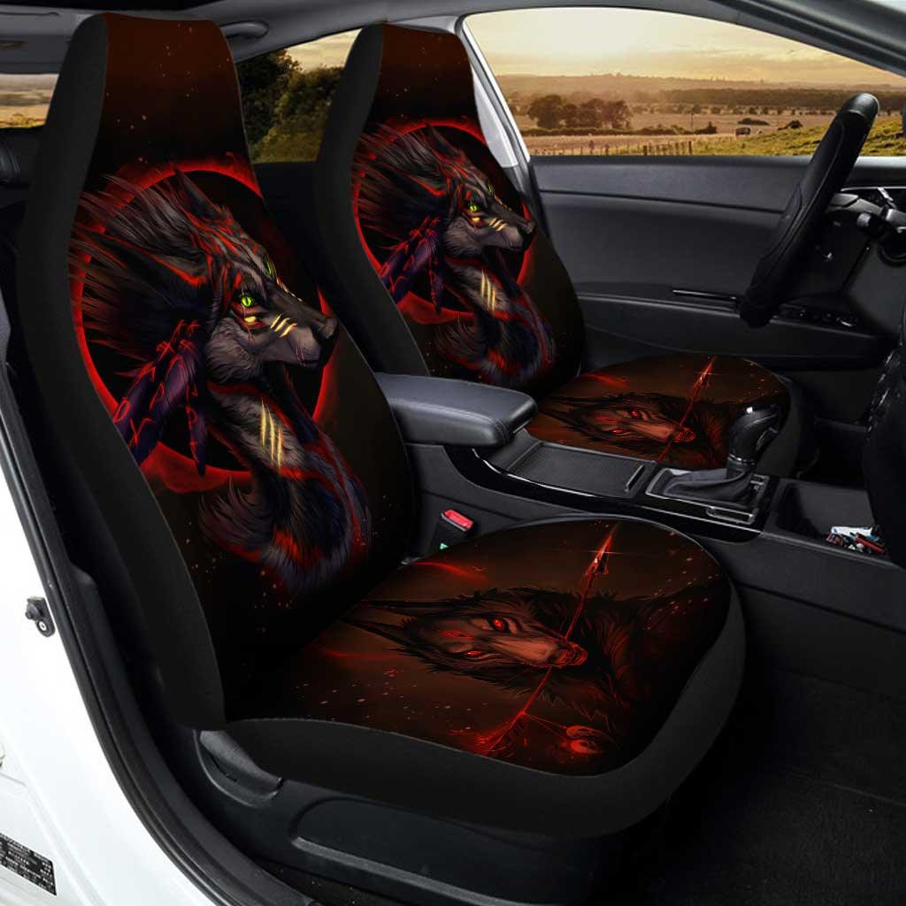 Native American Wolf Dreamcatcher Car Seat Covers