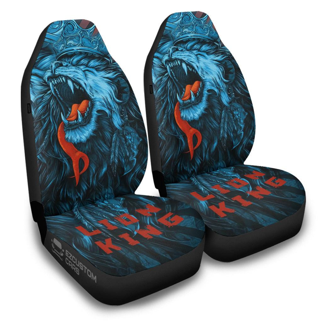 Native Lion Car Seat Covers Custom Lion Car Accessories