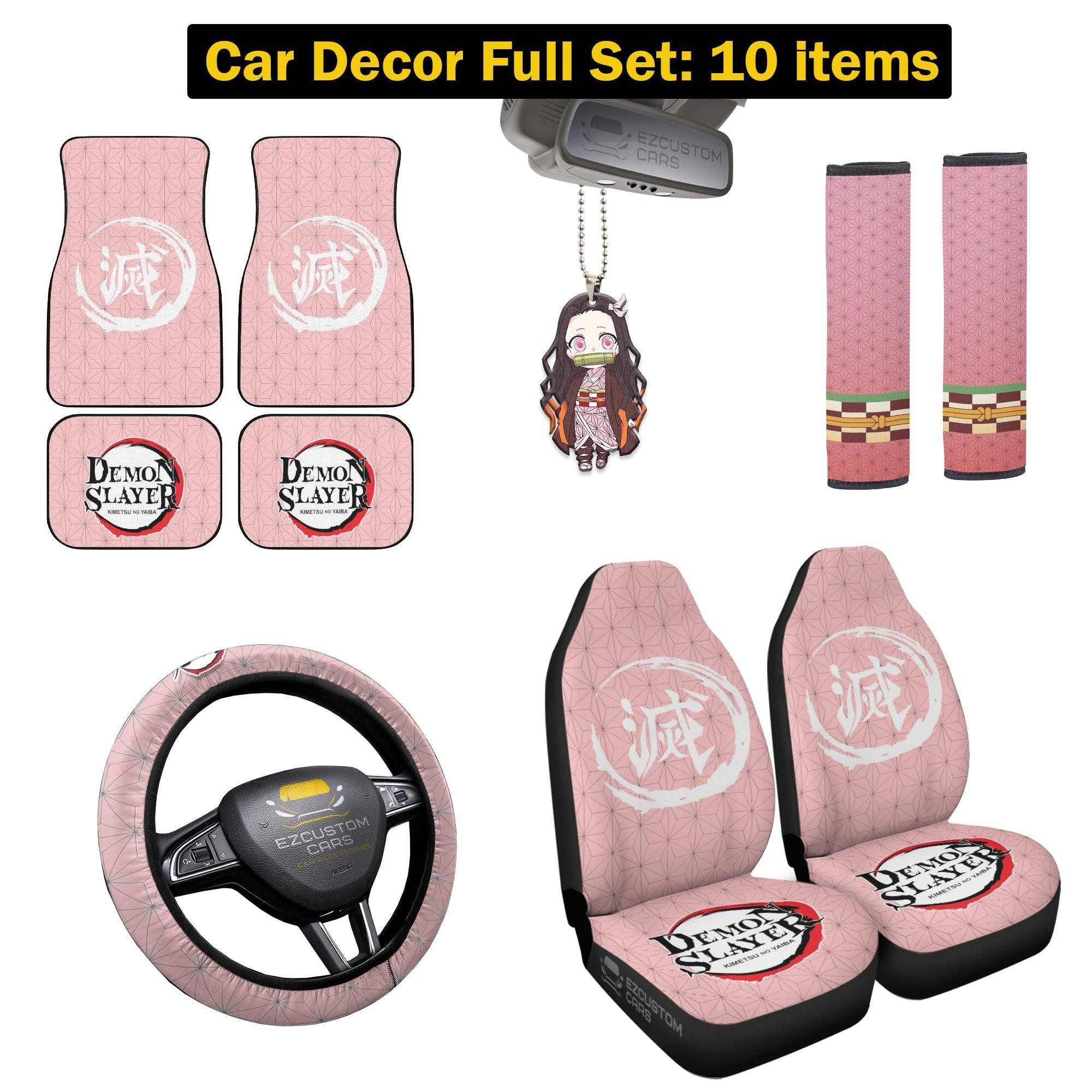 Nezuko Car Mats x Seat Covers
