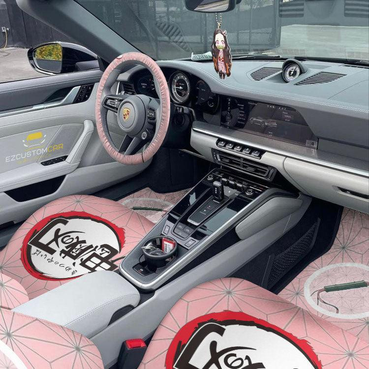 Nezuko Kamado Car Mats x Seat Covers Set