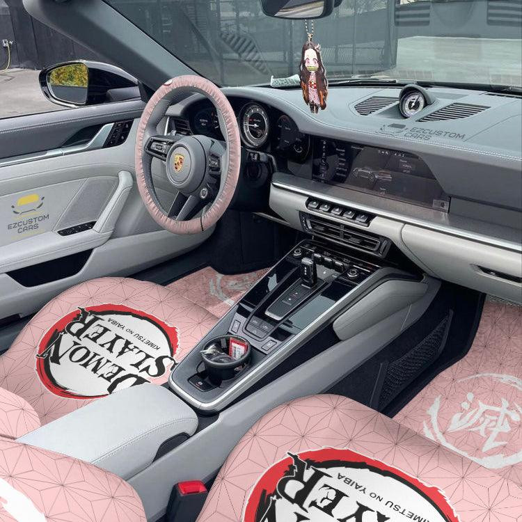 Nezuko Kamado Demon Slayer Car Mats x Seat Covers Set