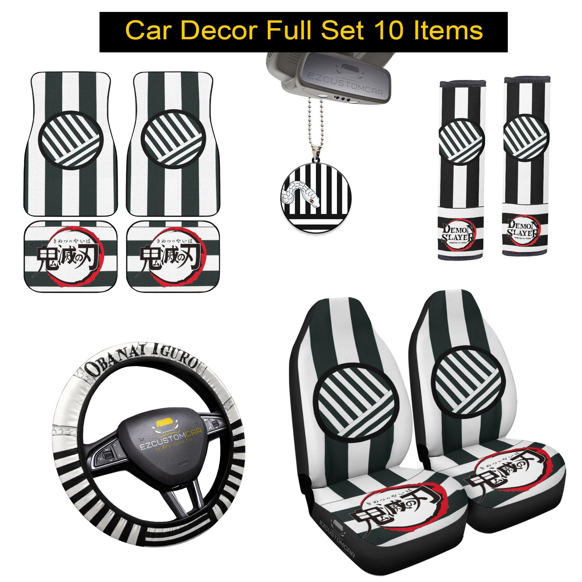 Obanai Iguro Car Mats x Seat Covers