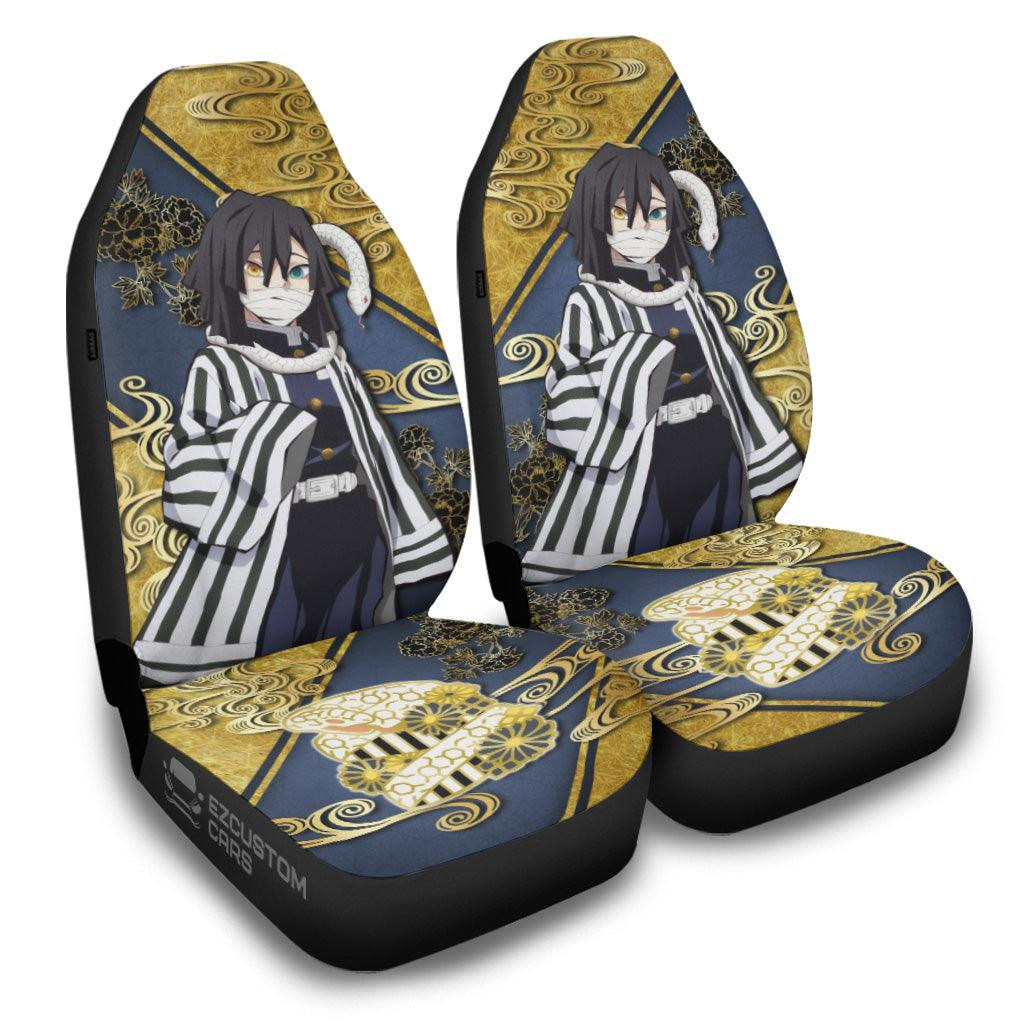 Obanai Iguro Car Seat Covers Custom for Demon Slayer Anime Car Decor