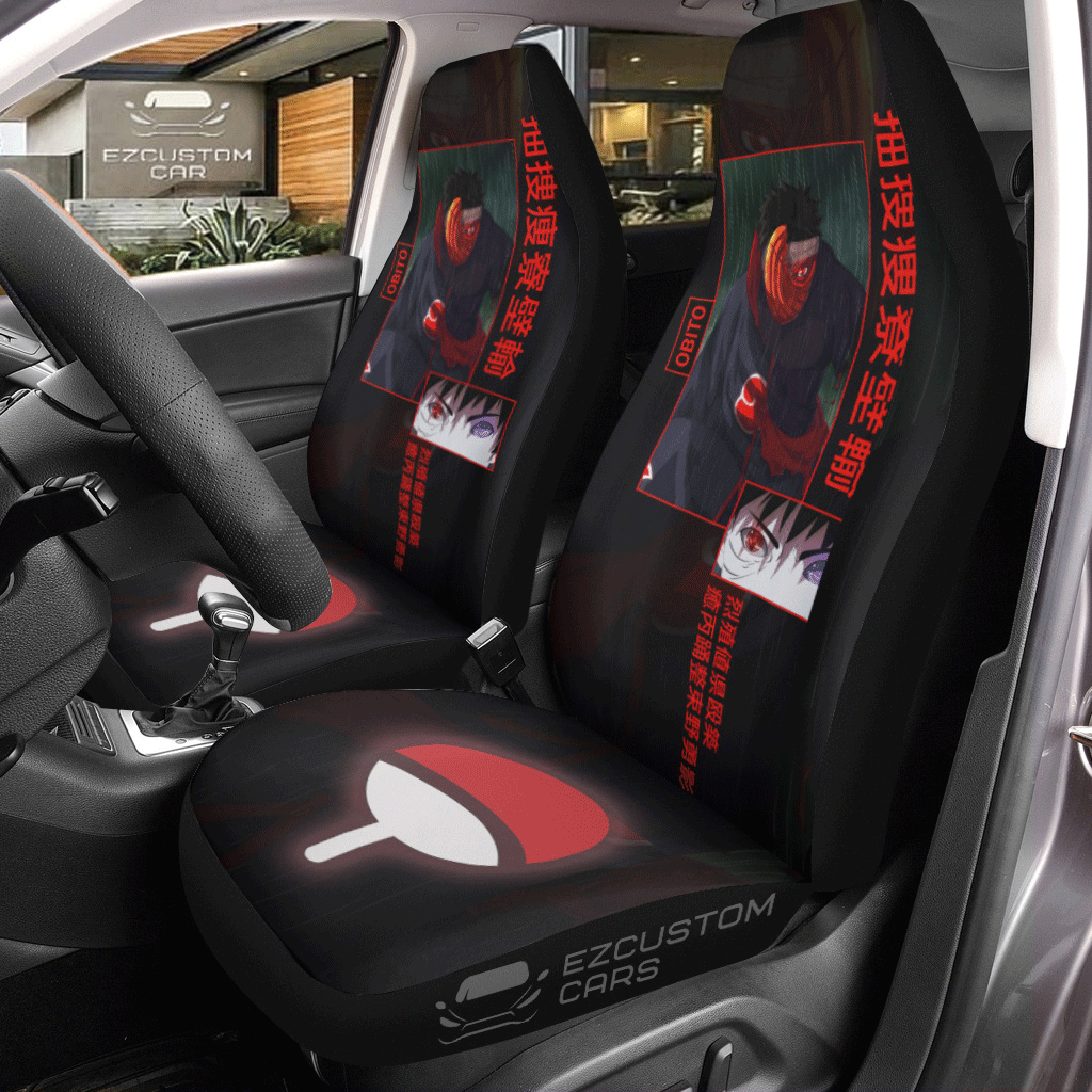 Obito Car Seat Covers Naruto Anime Car Decor