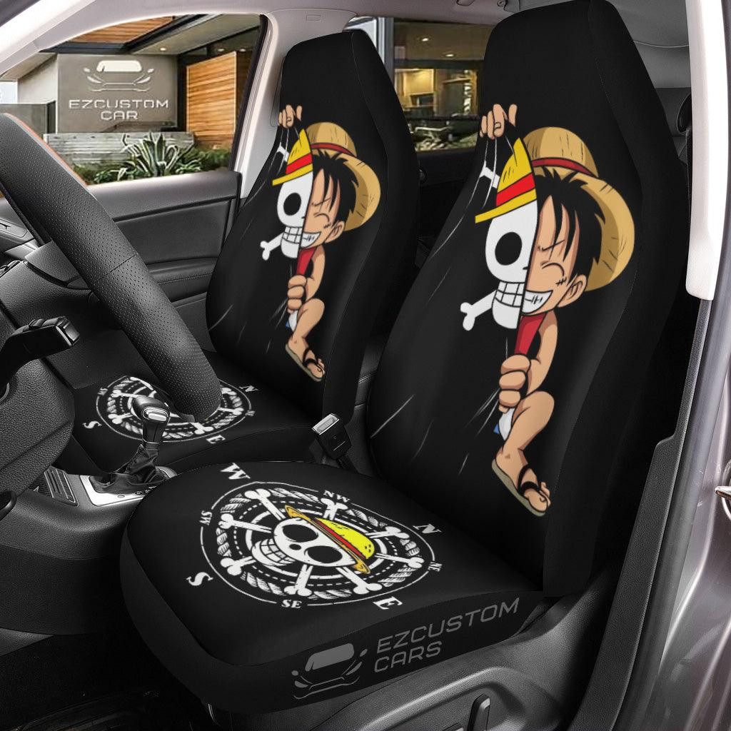 One Piece Car Accessories Anime Car Seat Covers Monkey D. Luffy