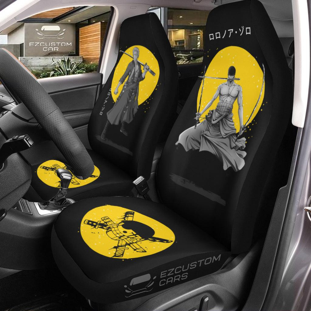 One Piece Car Accessories Anime Car Seat Covers Roronoa Zoro