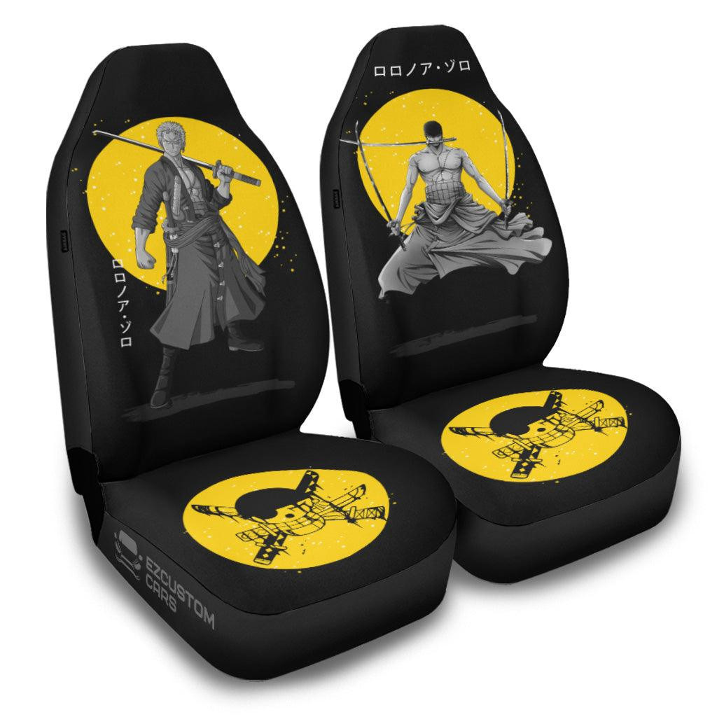One Piece Car Accessories Anime Car Seat Covers Roronoa Zoro Japanese Style