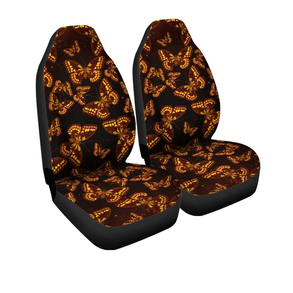 Painted lady Butterfly Car Seat Covers Custom