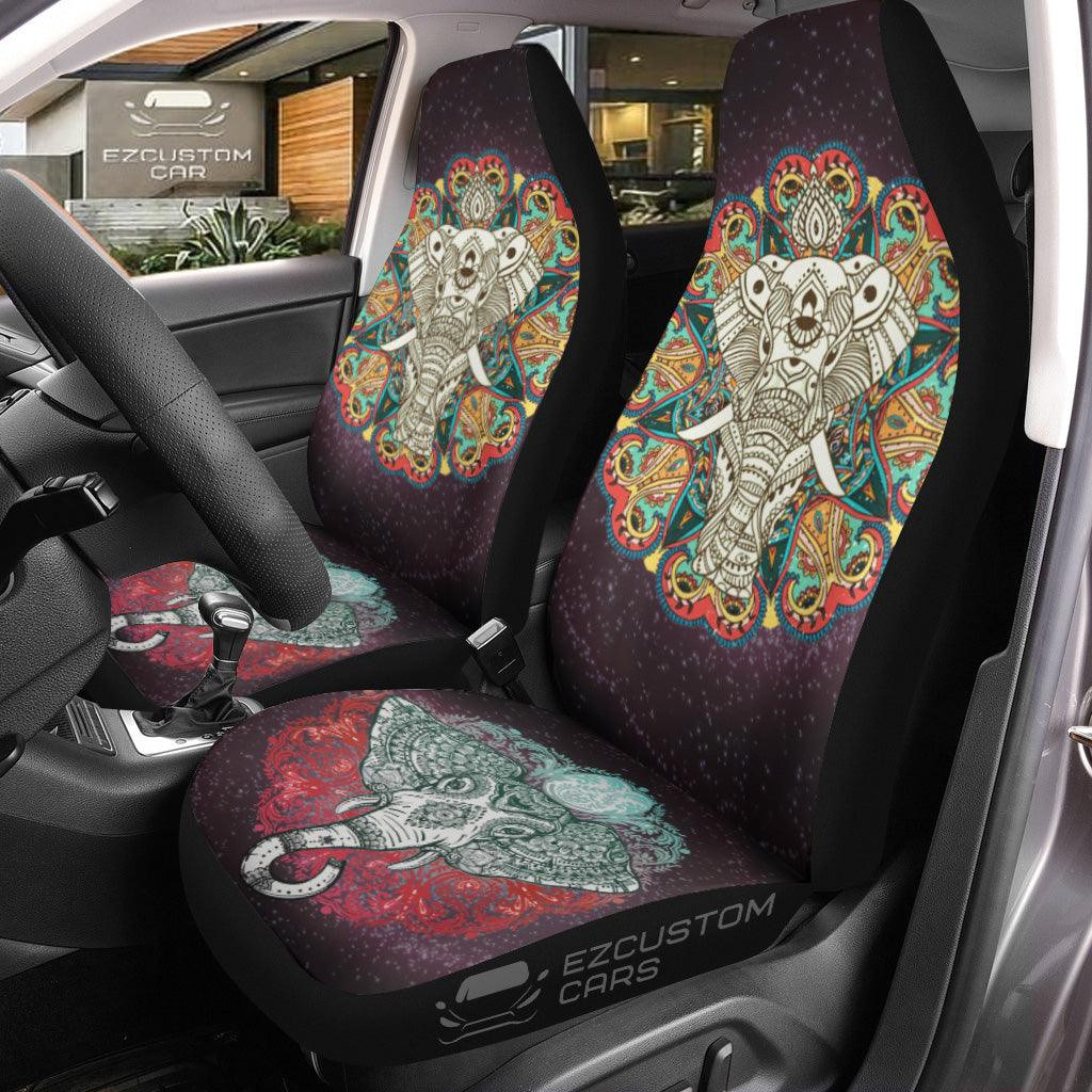 Pattern Elephant Seat Belt Covers Custom Elephant Car Accessories
