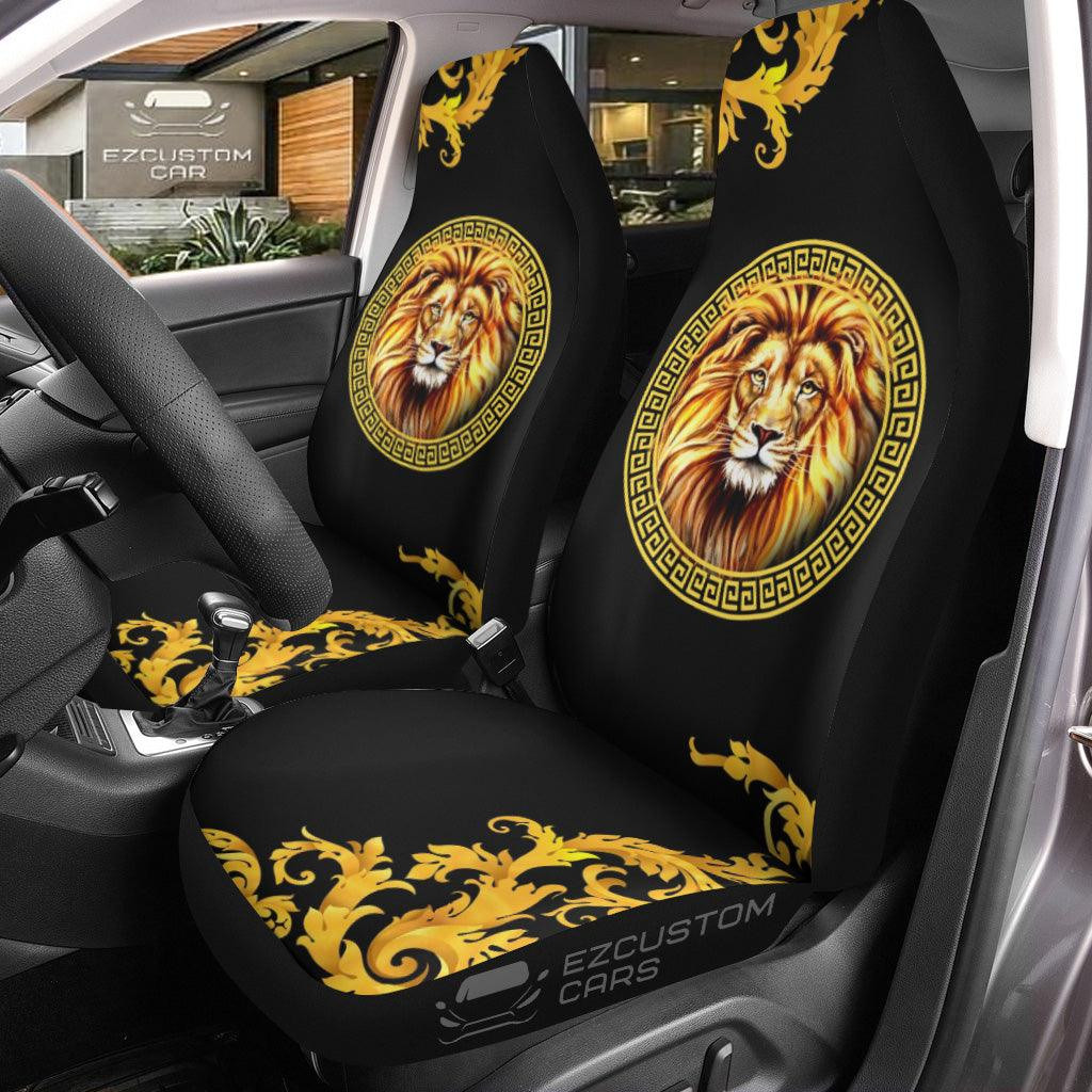 Cross x Lion Car Seat Covers Custom Lion Car Accessories