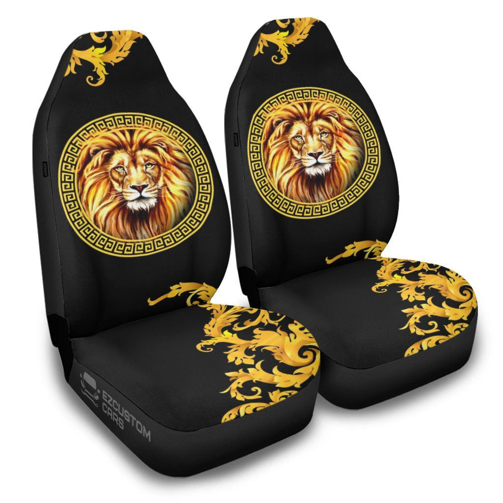 Pattern x Lion Car Seat Covers Custom Lion Car Accessories