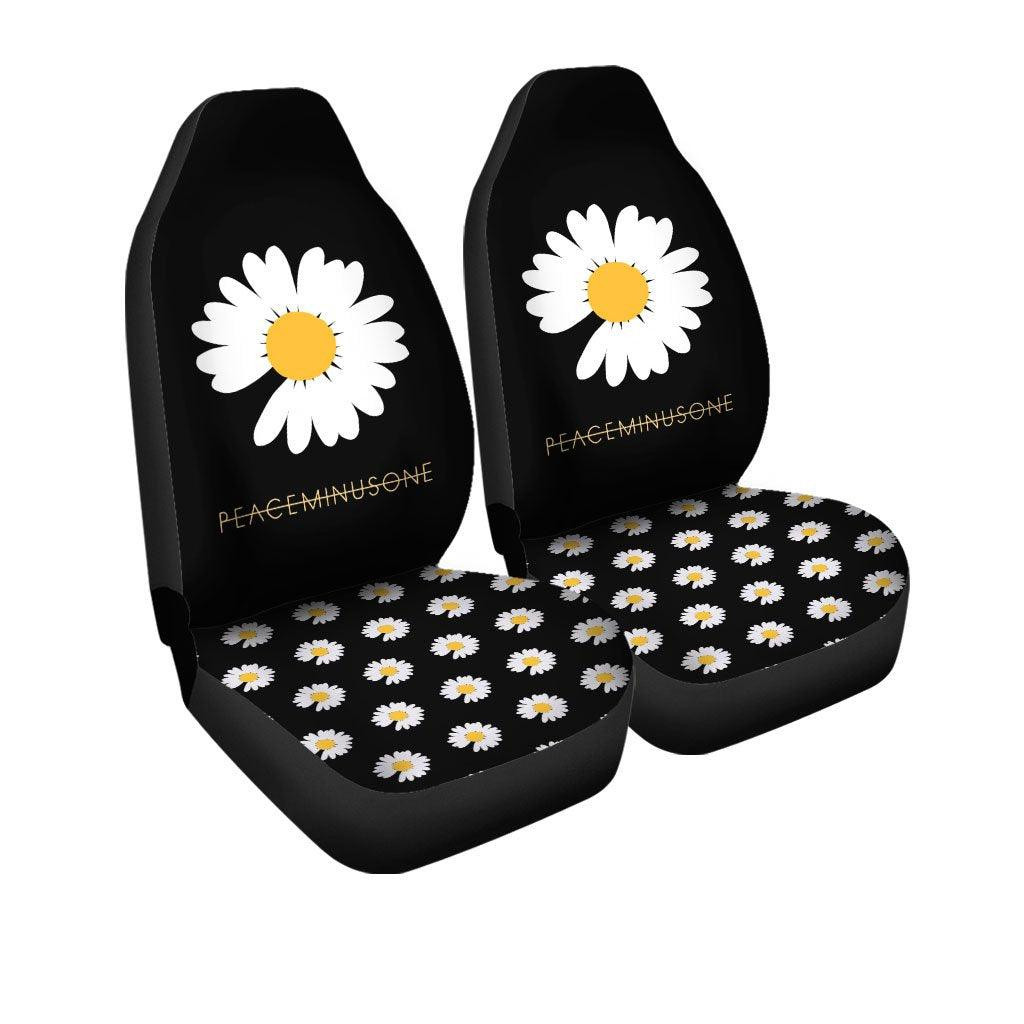 Peaceminusone Daisy Flower Car Floor Mats
