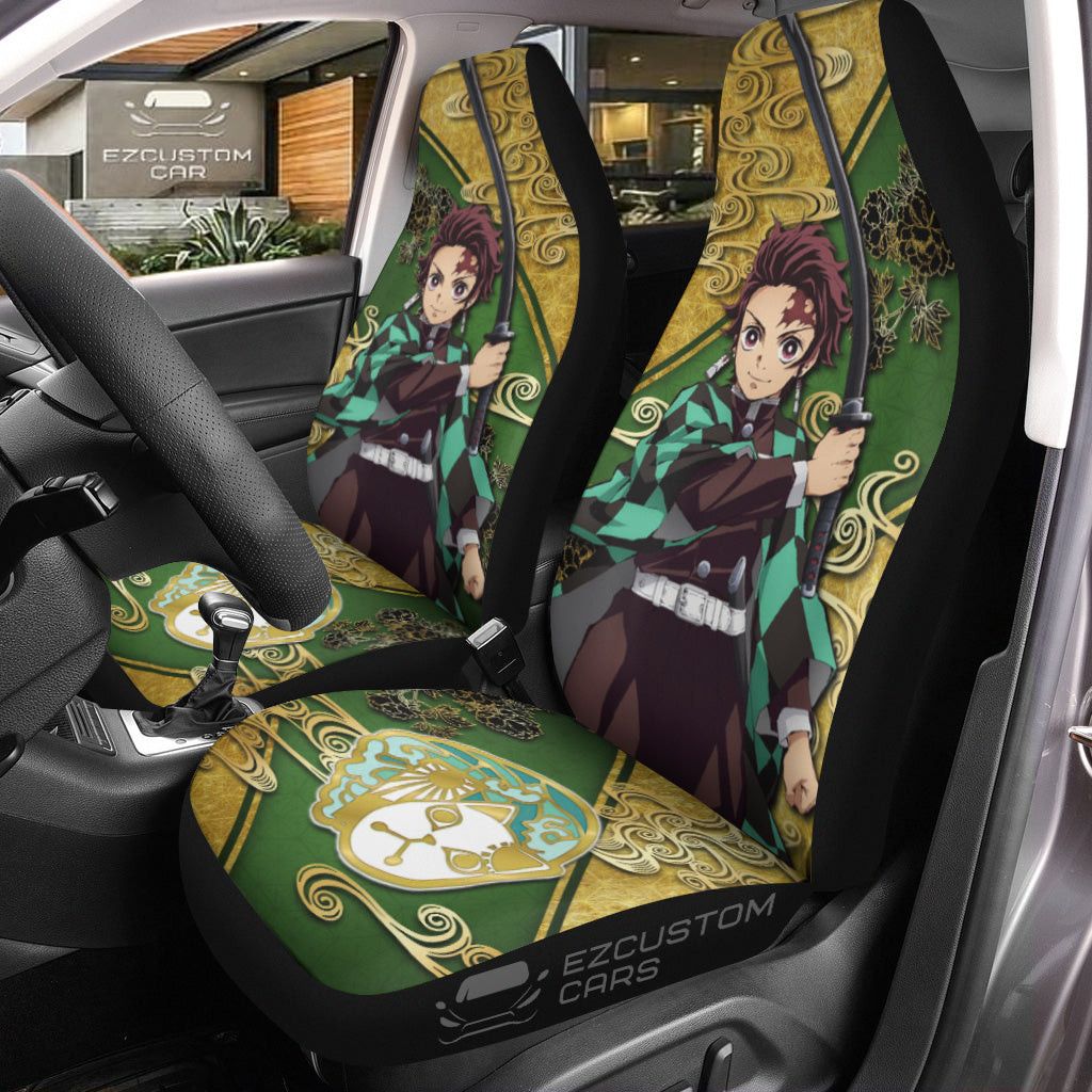 Personalize Your Ride with Demon Slayer Car Seat Covers – Universal Fit for All Cars