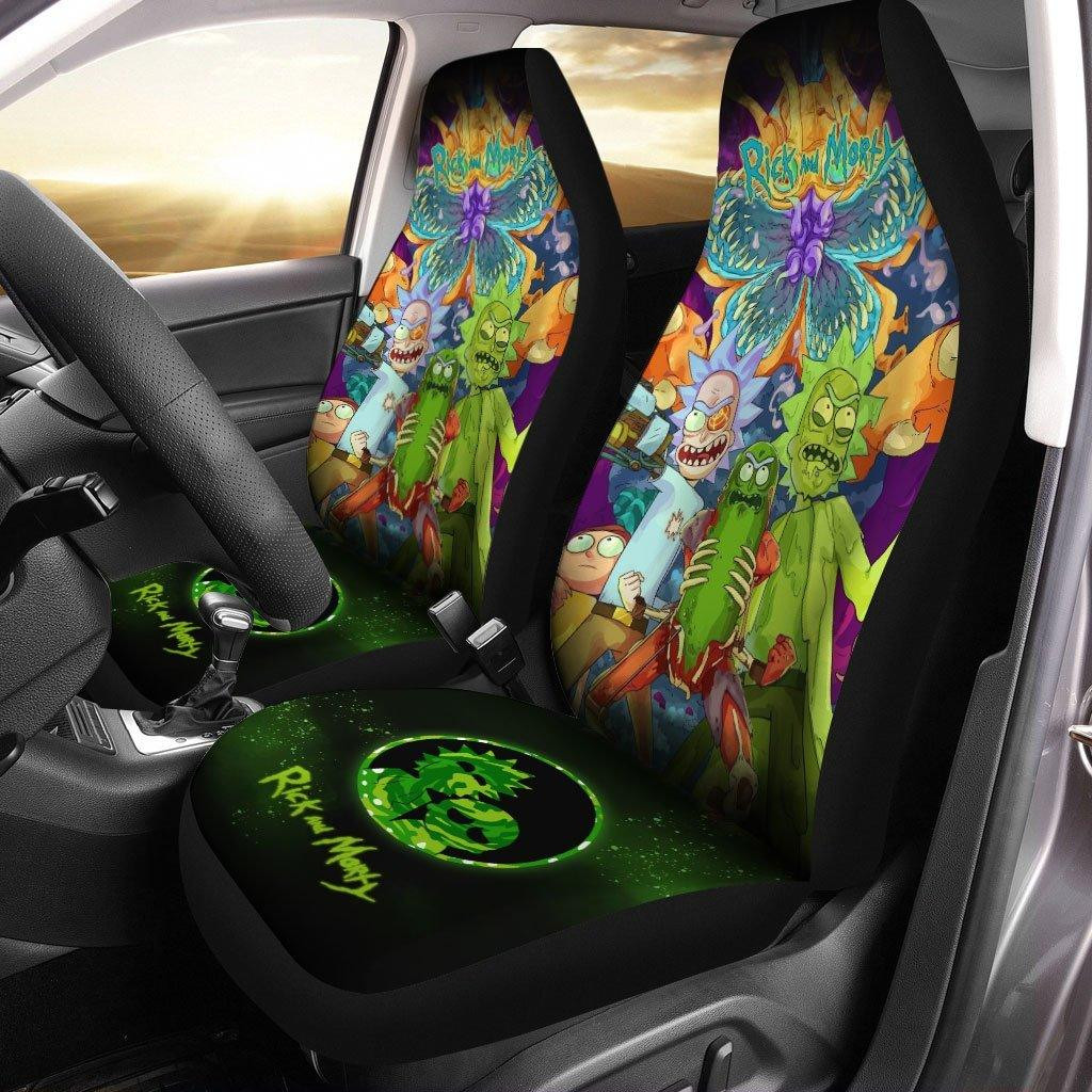 Pickle Rick and Morty Car Seat Covers